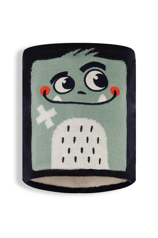Tour de cou tricoté Monster Boy