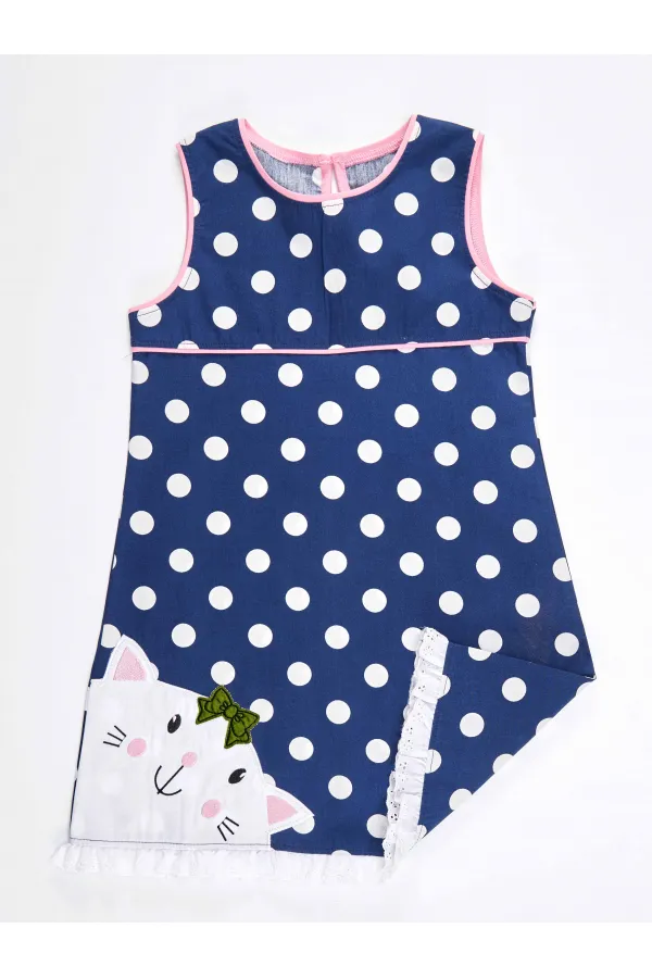 Robe en popeline Chubby Cat Girl