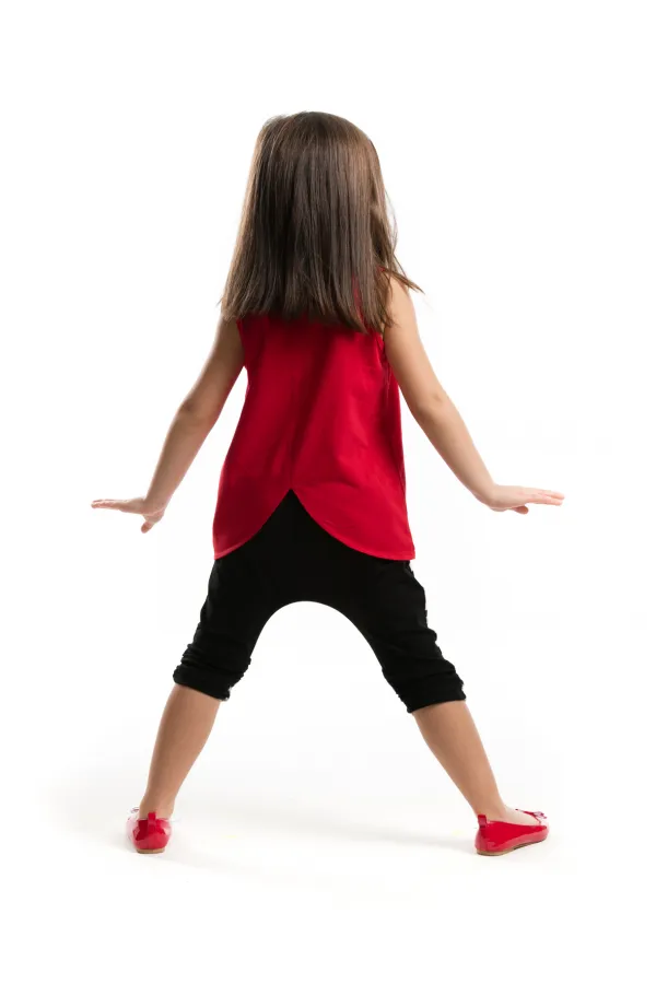 Fly Fly Girls' T-shirt and Capri Shorts Set