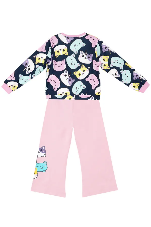 Ensemble de survêtement pour filles avec de jolis chats