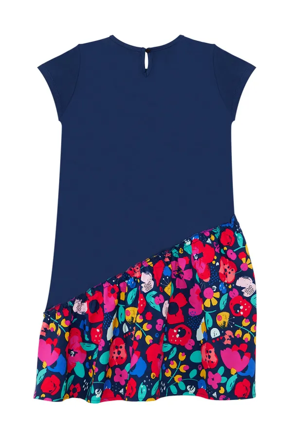 Süslü Leo Kız Çocuk Elbisesi