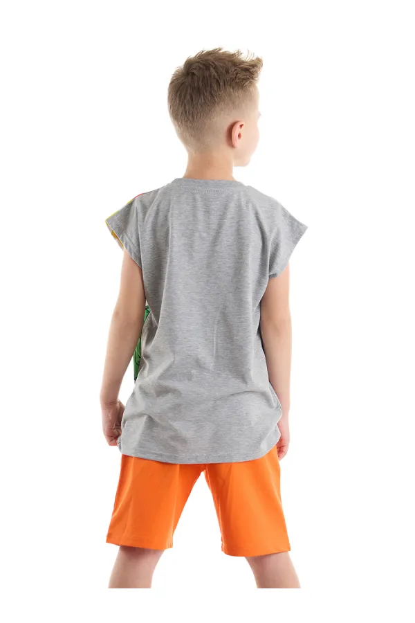 T-Rex Alev Erkek Çocuk T-Shirt Şort Takım