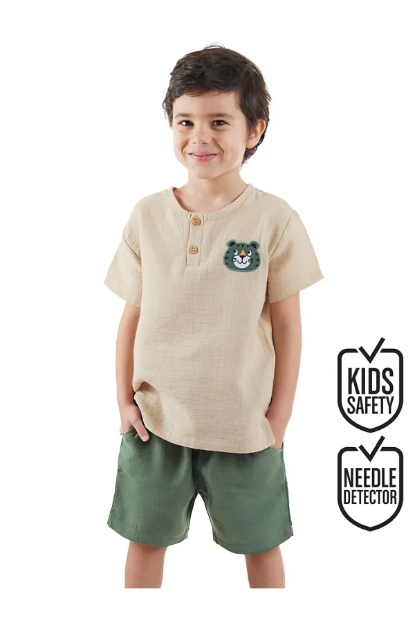 Kaplan Summer Boys' Muslin Shorts Set