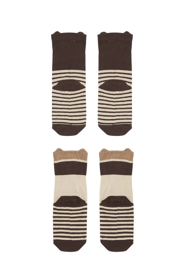 Bear and Raccoon Boys' 2-Pack Socket Socks