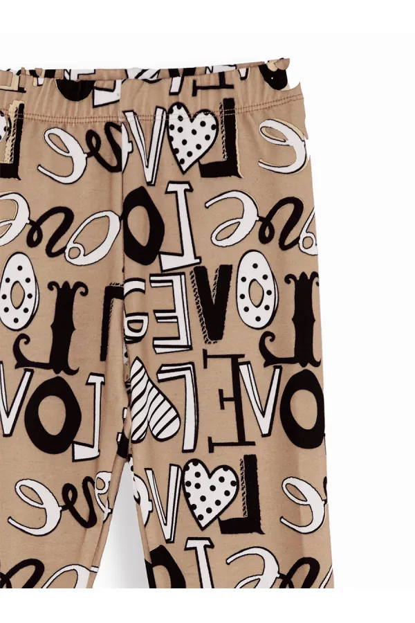 Love Girls' Leggings and T-Shirt Set