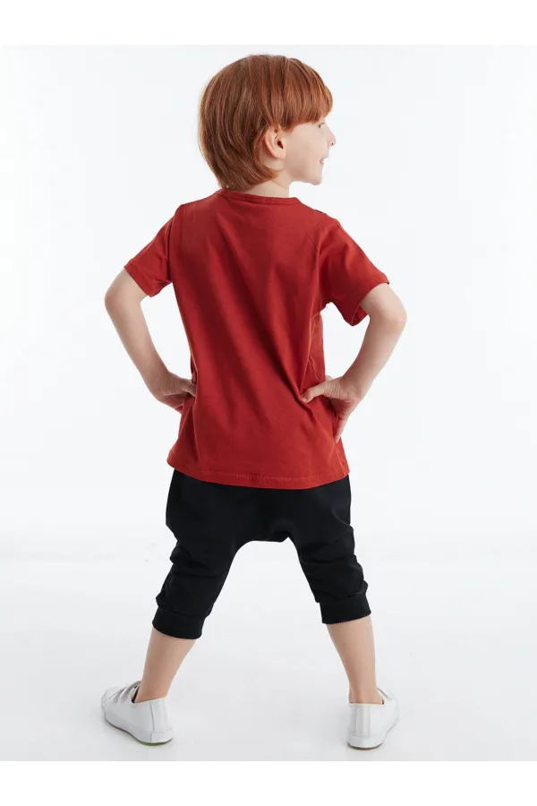 Hi Ponçik Boys' T-shirt and Shorts Set