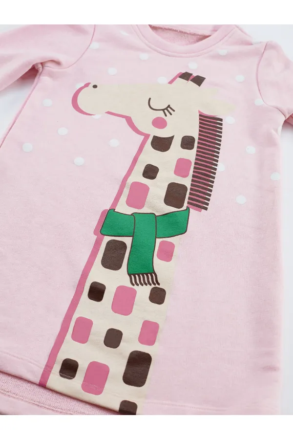 Robe girafe cool pour fille