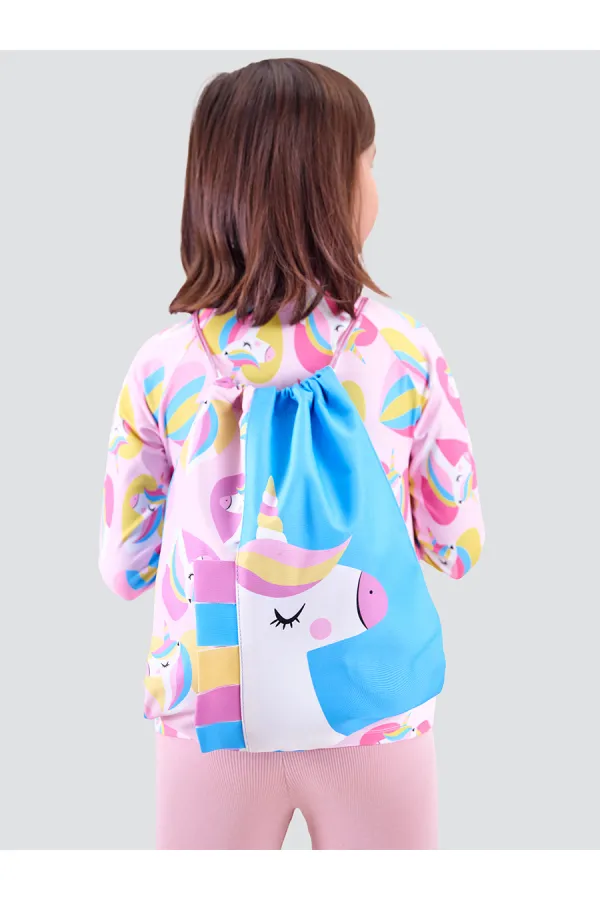Unicorn Kız Çocuk Sırt-Plaj Çantası