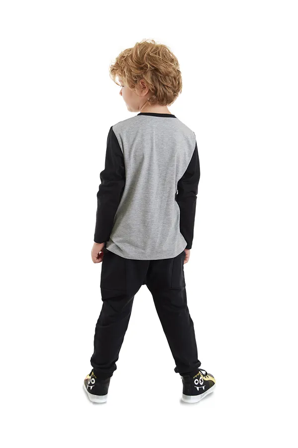 Çizgili Korsan Erkek Çocuk T-shirt Pantolon Takım