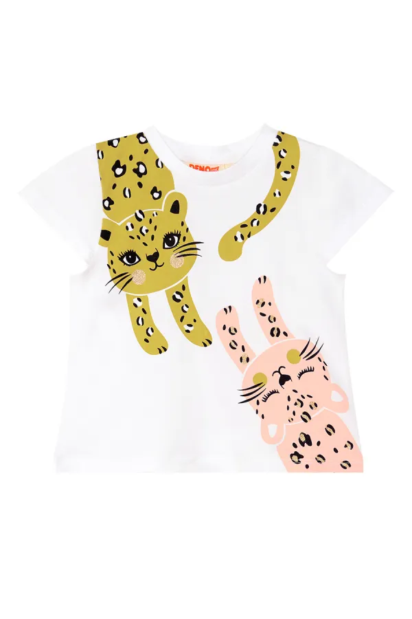 Mischievous Cats Girls' T-shirt and Shorts Set
