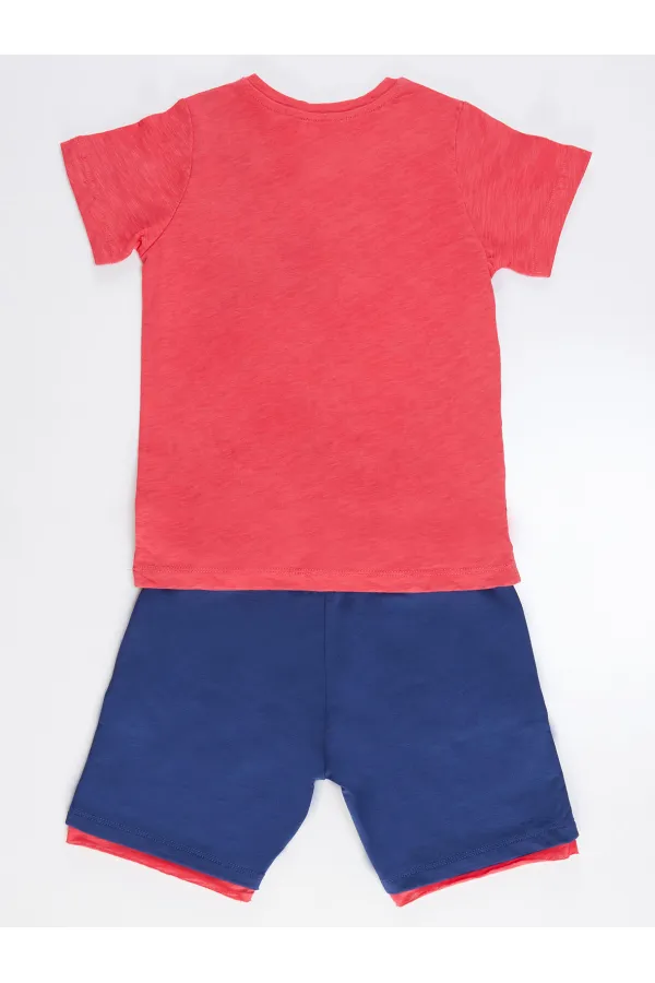Korsan Dino Erkek Çocuk T-shirt Şort Takım