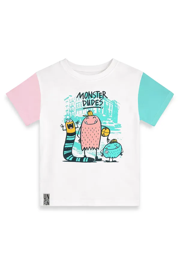 Monster Dudes Boys' T-shirt and Shorts Set