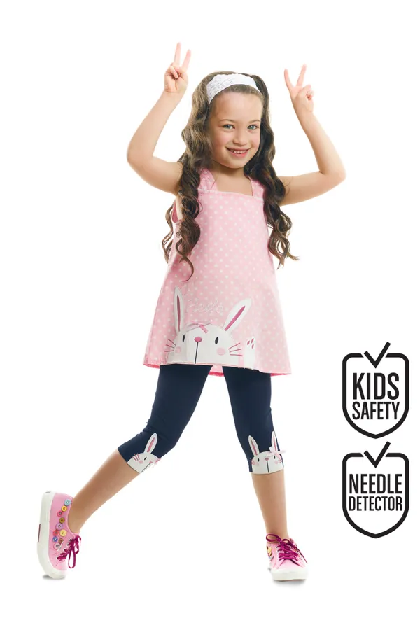 Hello Tavşan Kız Çocuk Tunik Tayt Takım