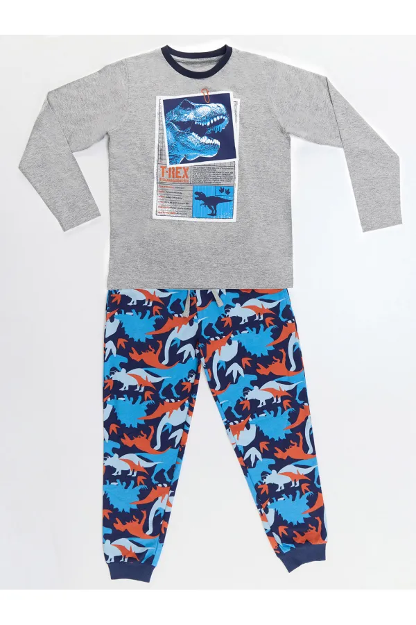 T-rex Info Erkek Çocuk T-shirt Pantolon Takım