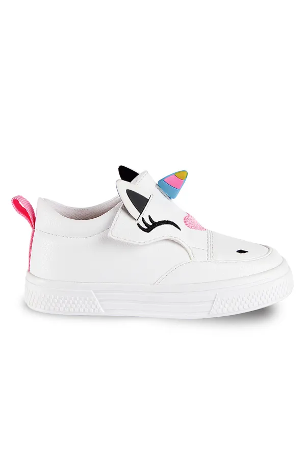 Unicorn Beyaz Kız Sneakers Spor Ayakkabı