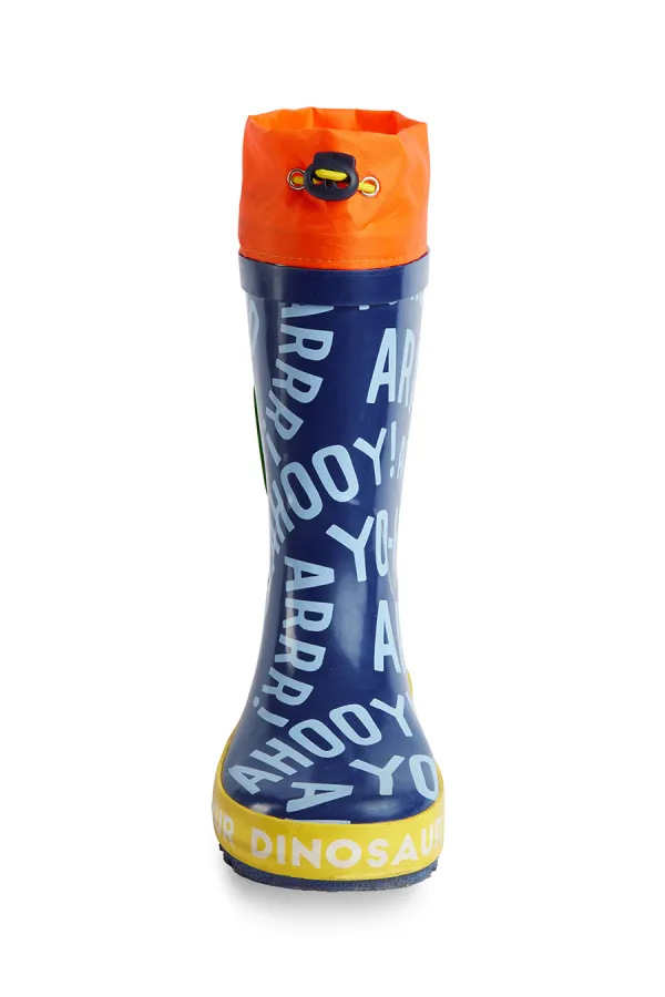 Colorful Dinosaur Boys' Rain Boots