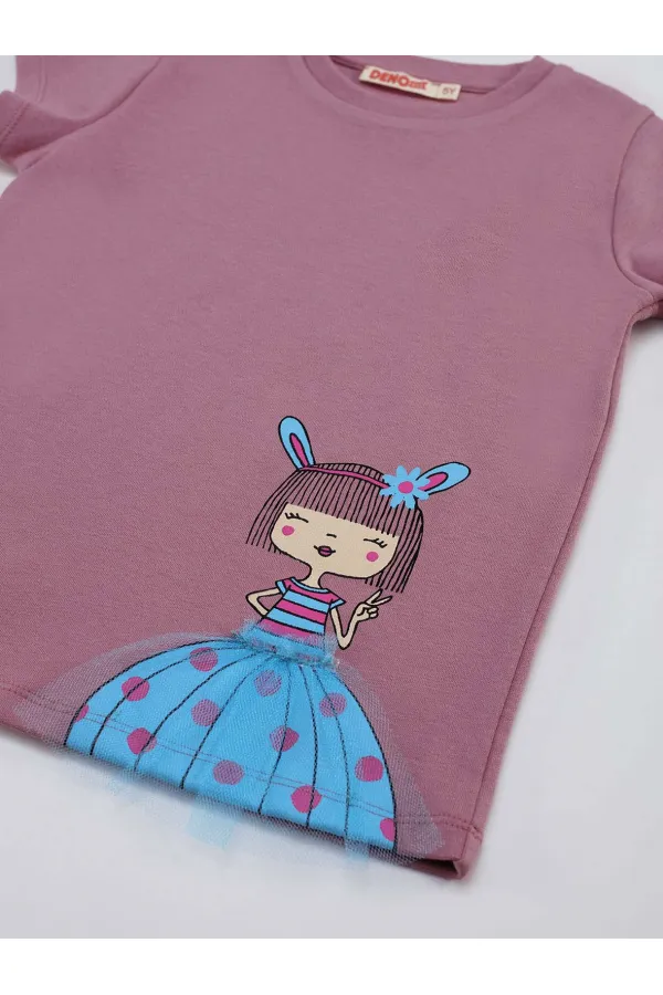 Tulle Lily Girl's T-shirt and Shorts Set