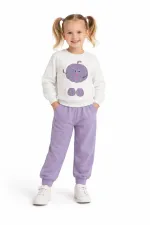 Kabak Nakışlı Kız Erkek Çocuk Eşofman Takım