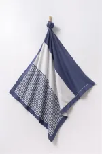 Çift Taraflı Bebek Triko Battaniye Lacivert