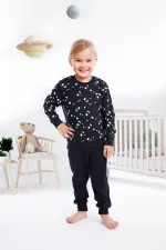 Gökyüzü 2 İplik İnterlok Bisiklet Yaka Çocuk Pijama Takımı