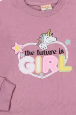 Unicorn Crew Neck Kids Tracksuit Set