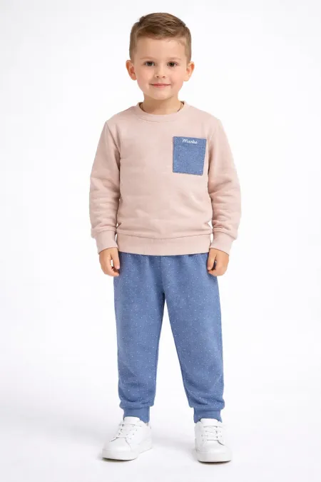 Puanlı Erkek Çocuk 2 İp Mevsimlik Eşofman Takım