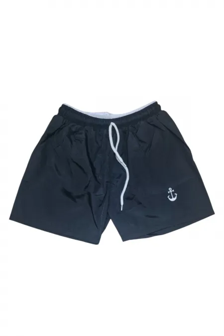 Çapa Nakışlı Çocuk Deniz Şortu