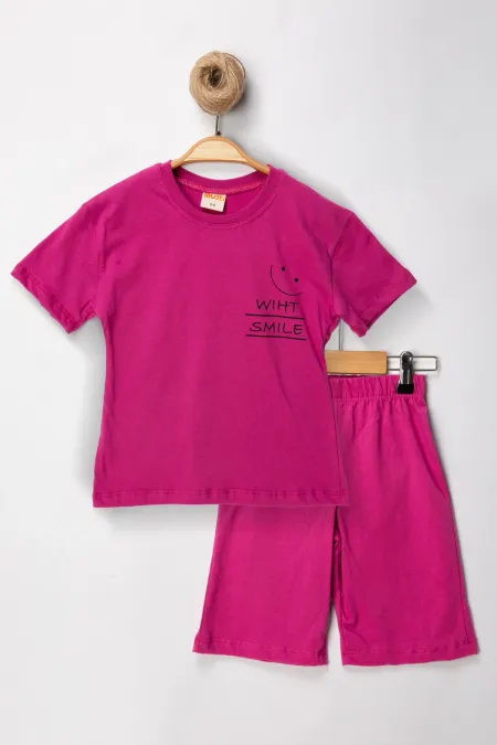With Smile Şort T-shirt Çocuk Takım