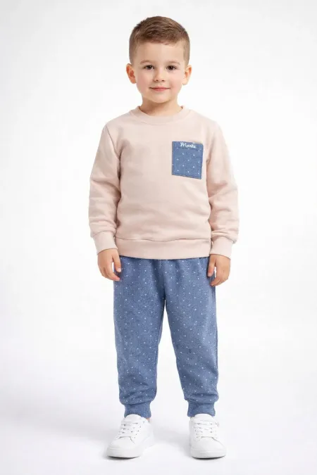 Puanlı Erkek Çocuk 2 İp Mevsimlik Eşofman Takım