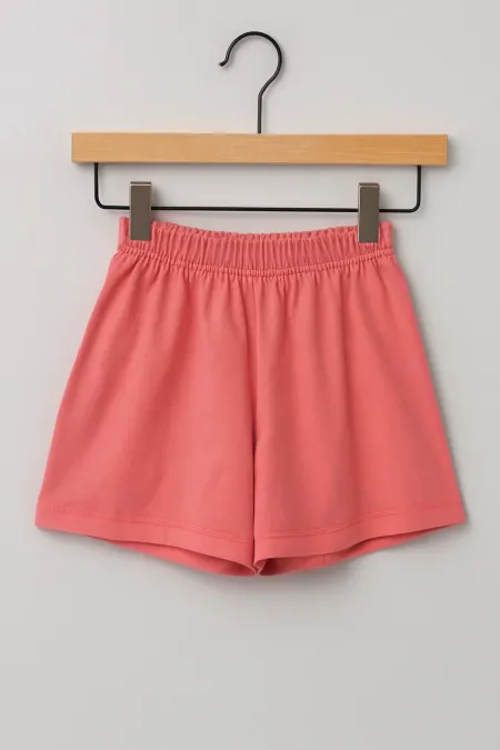 Renkli Düz Basic Rahat Çocuk Şort