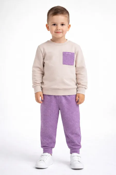 Puanlı Erkek Çocuk 2 İp Mevsimlik Eşofman Takım