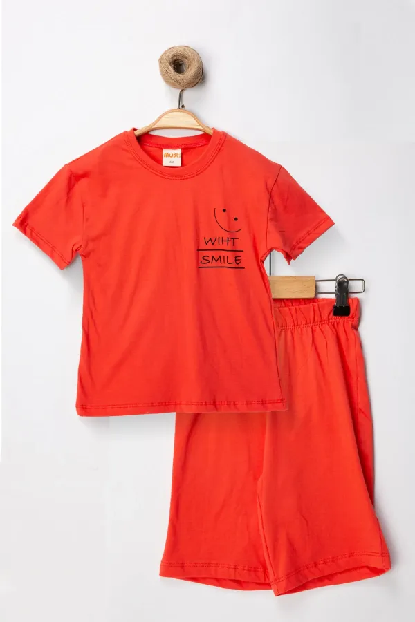 With Smile Şort T-shirt Çocuk Takım