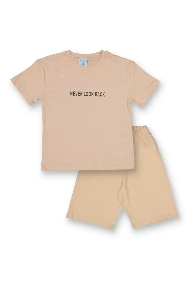 Never Şort T-shirt Çocuk Takım