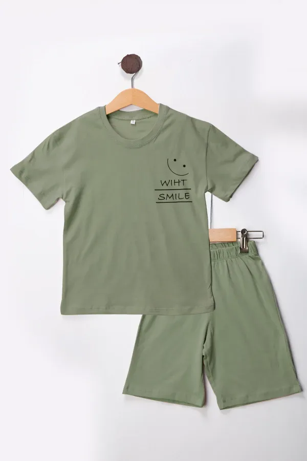 With Smile Şort T-shirt Çocuk Takım