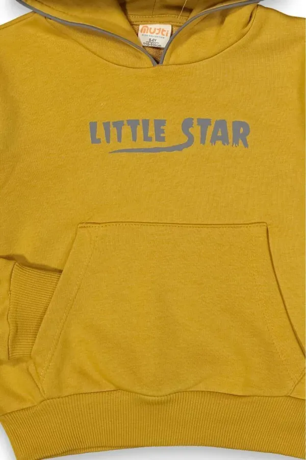 Little Star Kapşonlu Çocuk Eşofman Takımı HARDAL