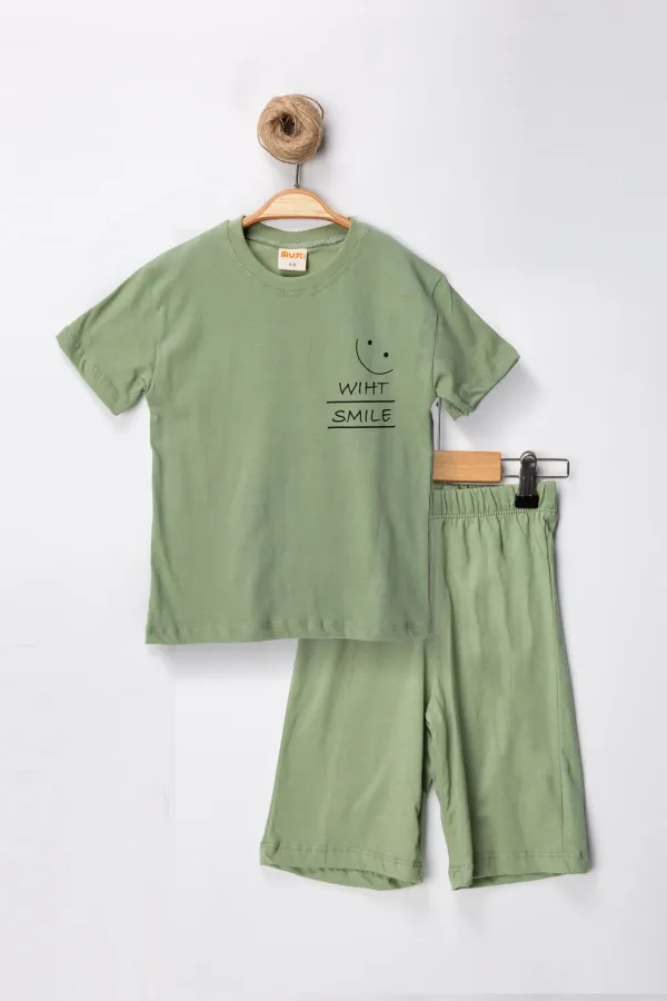 With Smile Şort T-shirt Çocuk Takım