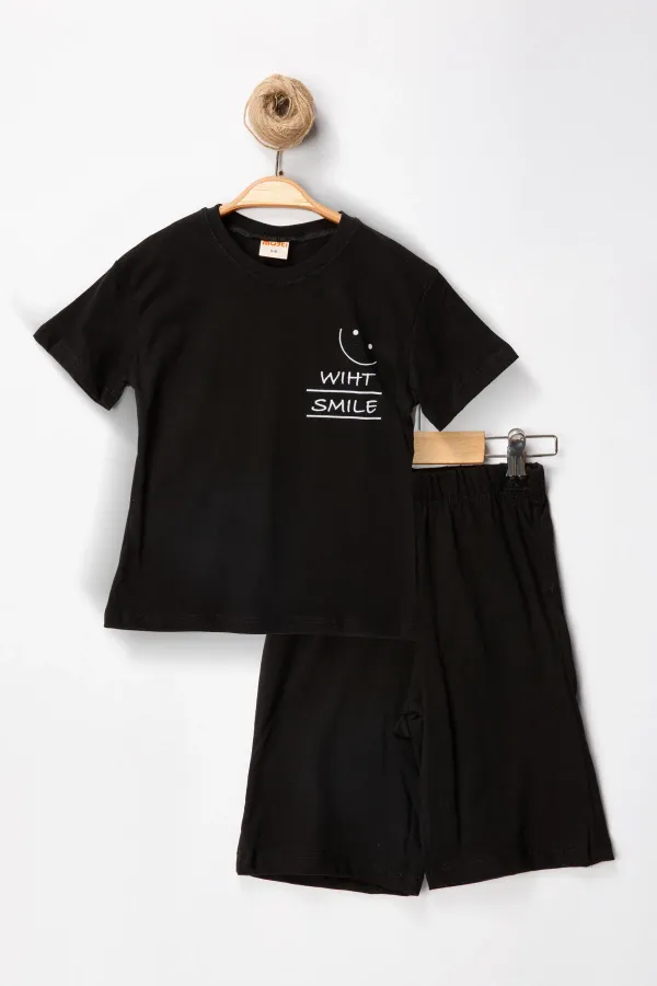 With Smile Şort T-shirt Çocuk Takım