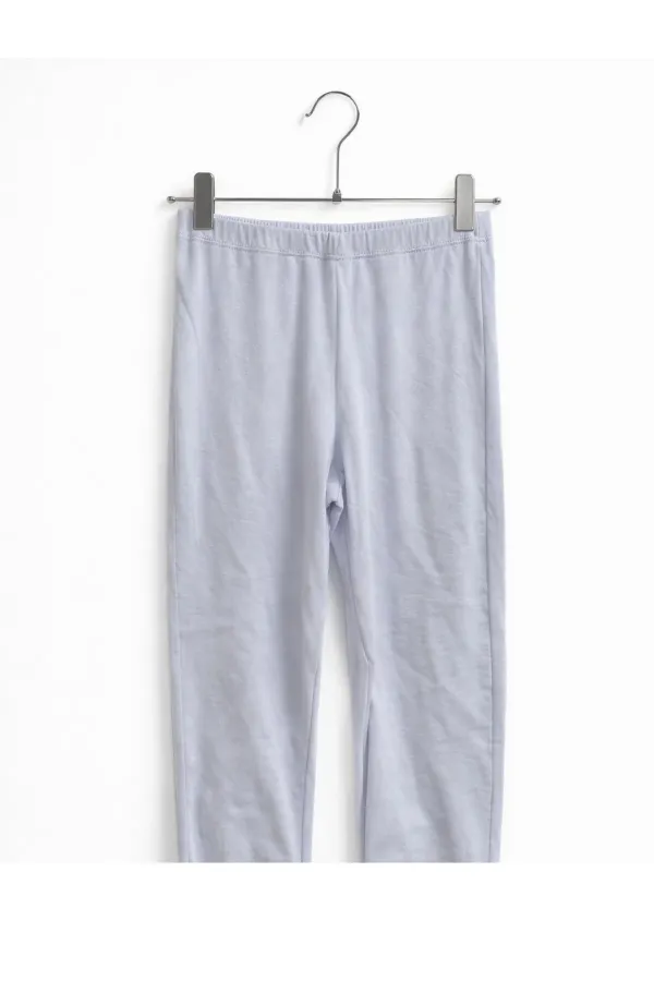 Düz Kız Çocuk Günlük Kapri Tayt