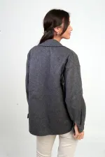 Chemise à poches boutonnées pour femme