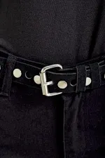 Stapled Nubuck Belt