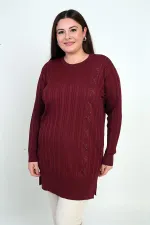 Tunique grande taille pour femme avec détail de pierre sur le côté