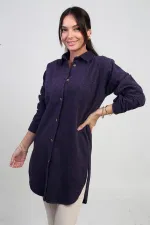 Tunique à fente latérale pour femme