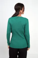 Blouse de sport en maille côtelée pour femme