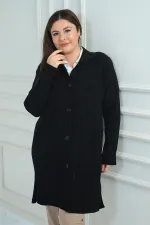 Gilet matelassé en maille grande taille avec poches tressées pour femme