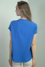 Chemise oversize à col châle pour femme