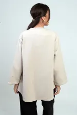 Gilet en cachemire 3 fils pour femme avec devant en dentelle