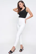 High Waist Slim Fit Lycra Pants