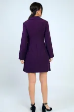 Women's Short Dress with Zipper Detail