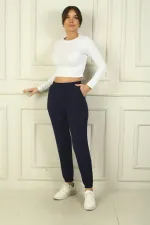 Kadın Beli Ve Paçası Lastikli Cepli Oysho Pantolon