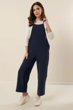 Askılı Yandan Cepli Ayrobin Bahçıvan Tulum